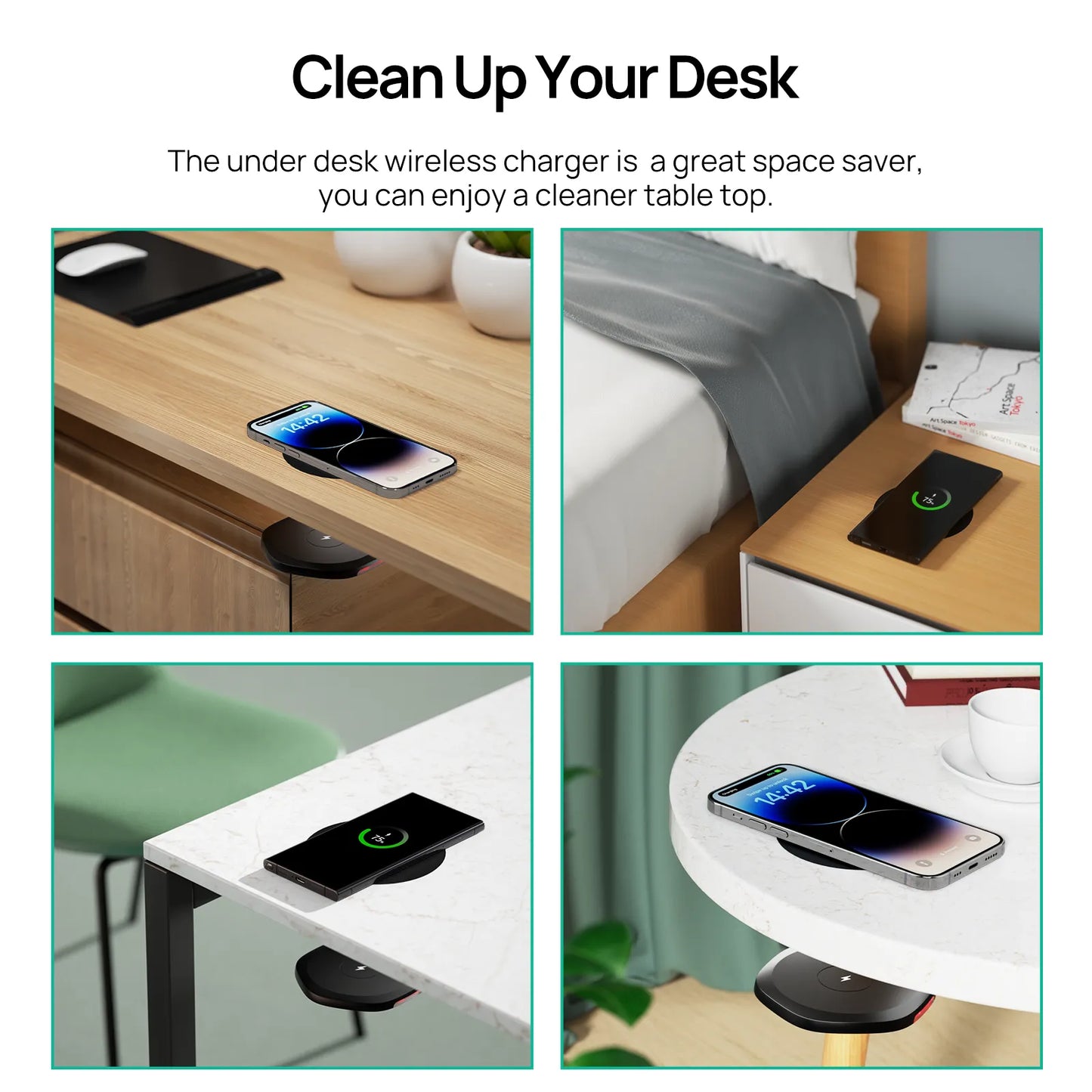 KPON  Wireless Charger.  Charging Station for iPhone 14/13/12/11/X/8