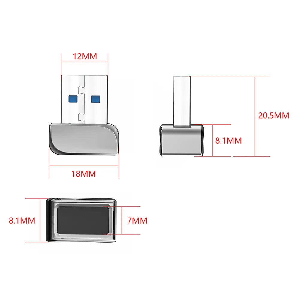 USB Fingerprint Reader for Windows 7 8 10 11. Free Login/Sign-in Unlock Module.
