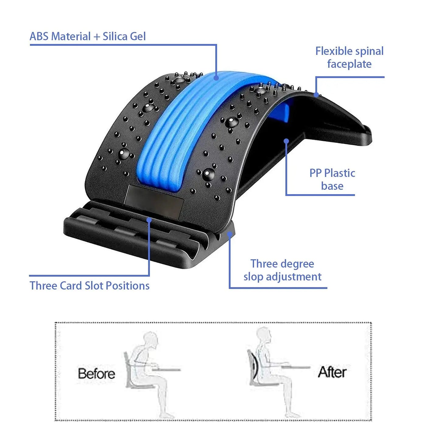 Back Stretcher Magnetotherapy Massage Fitness Tool