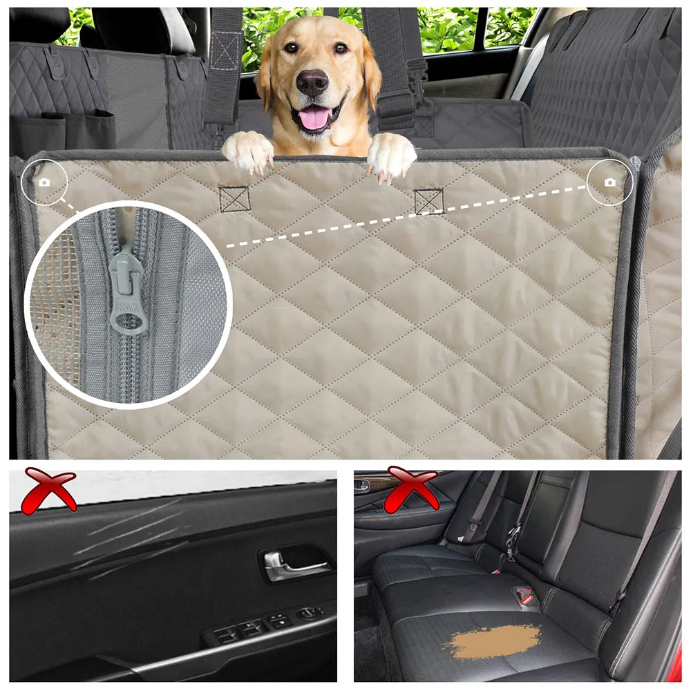 Dog Car Seat Cover Waterproof for Travel.