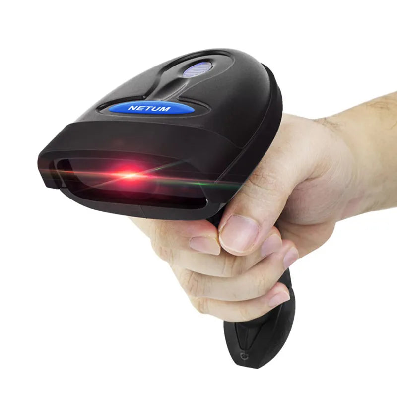 Handheld Wireless Barcode Scanner. Bluetooth Code Reader.