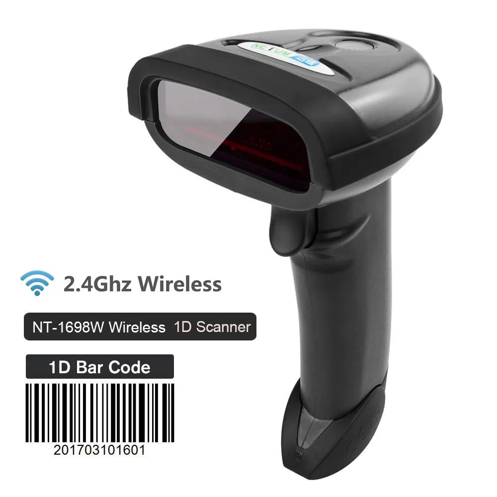 Handheld Wireless Barcode Scanner. Bluetooth Code Reader.