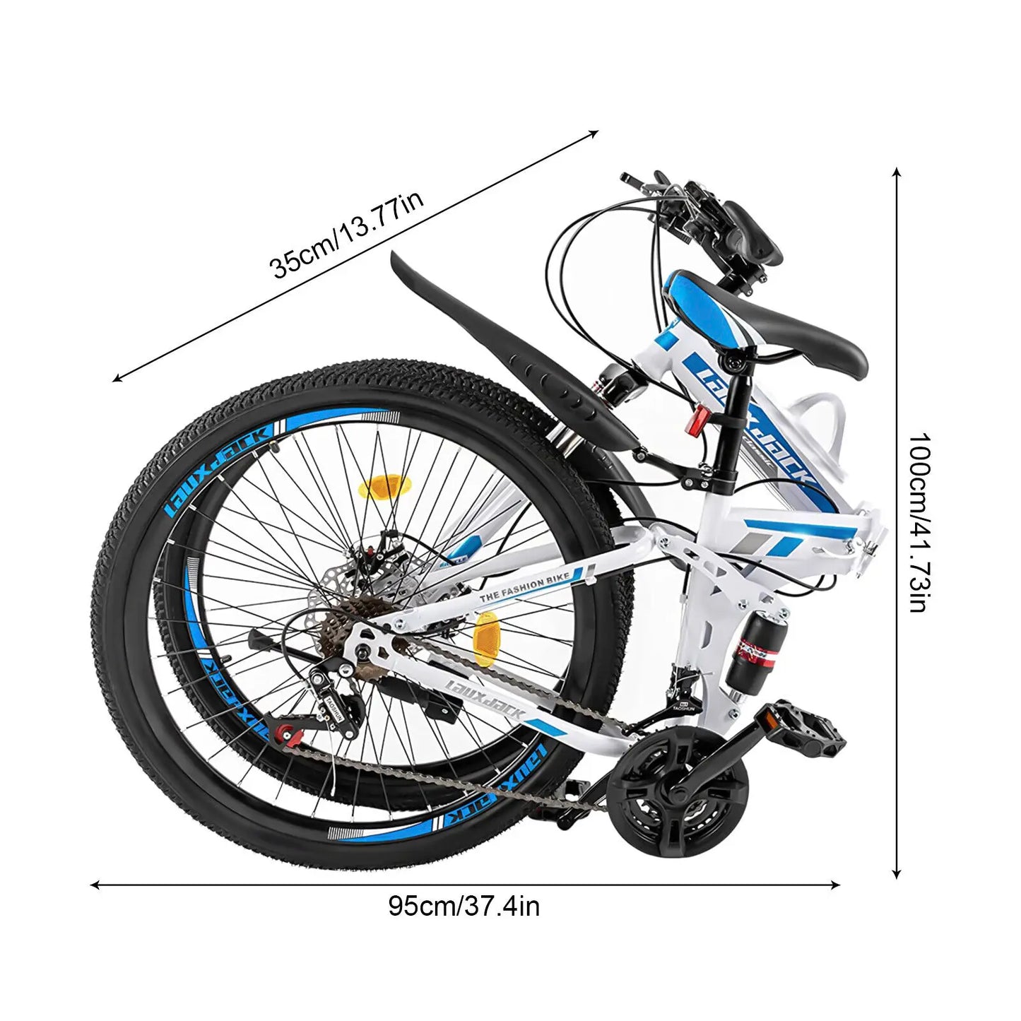 26" Folding 21 Speed Mountain Bike