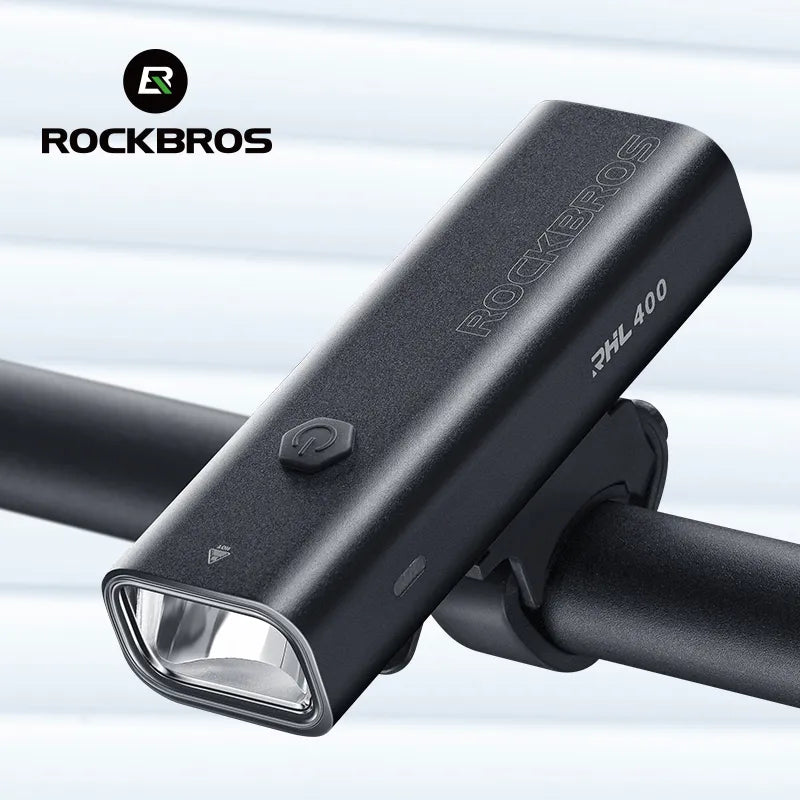 ROCKBROS Bike Light Rainproof Type-C Charging LED 2000mAh MTB.