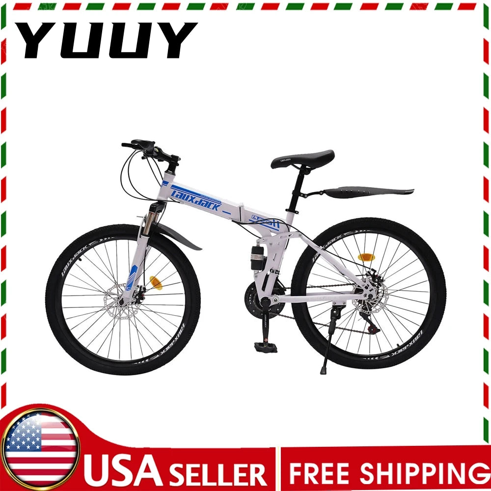 26" Folding 21 Speed Mountain Bike