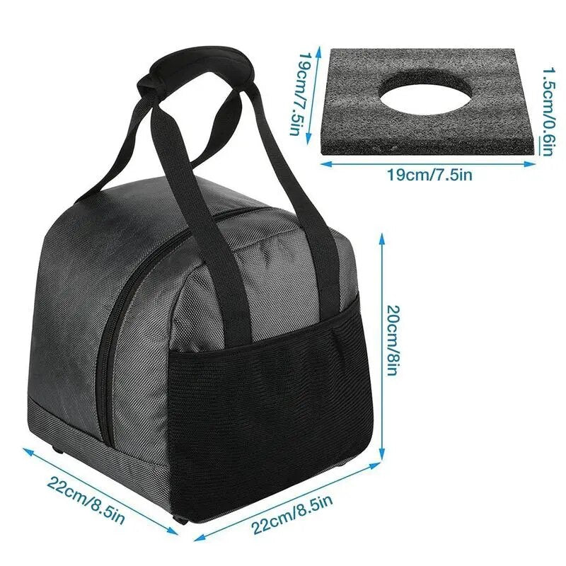 Portable Bowling Tote Bag With Padded Ball Holder.