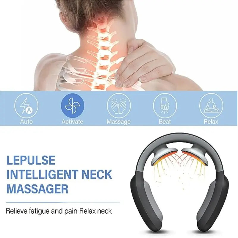 Massager for Neck Muscle Massager Neck Relax Low Frequency Massage Beauty Health Mini Electric Massager Relaxation Treatment