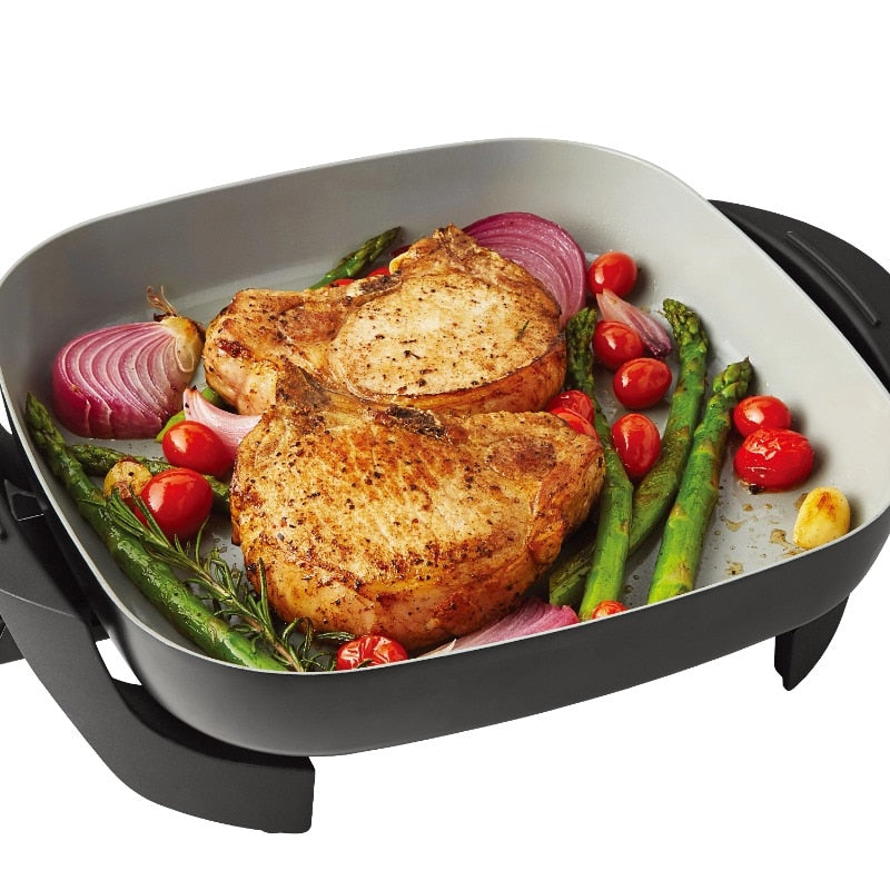 Farberware Electric Frying Pan 12X12 inch Ceramic Non-Stick Coating Skillet