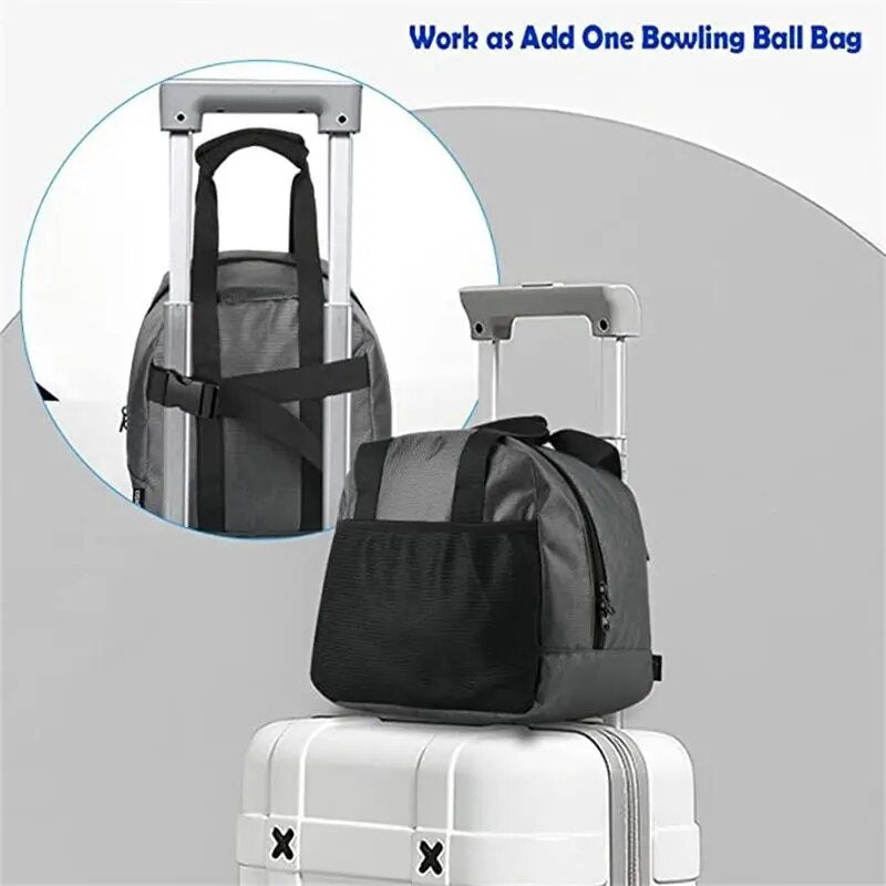 Portable Bowling Tote Bag With Padded Ball Holder.