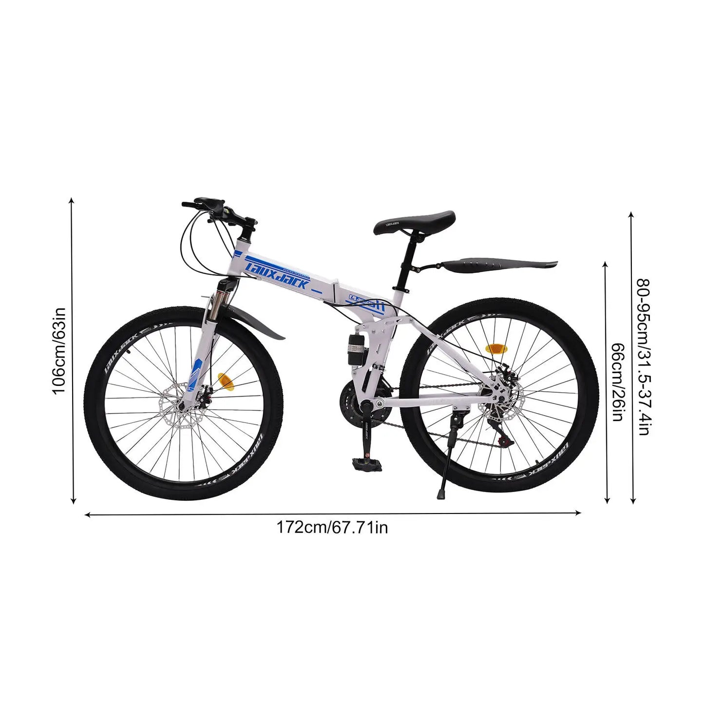 26" Folding 21 Speed Mountain Bike