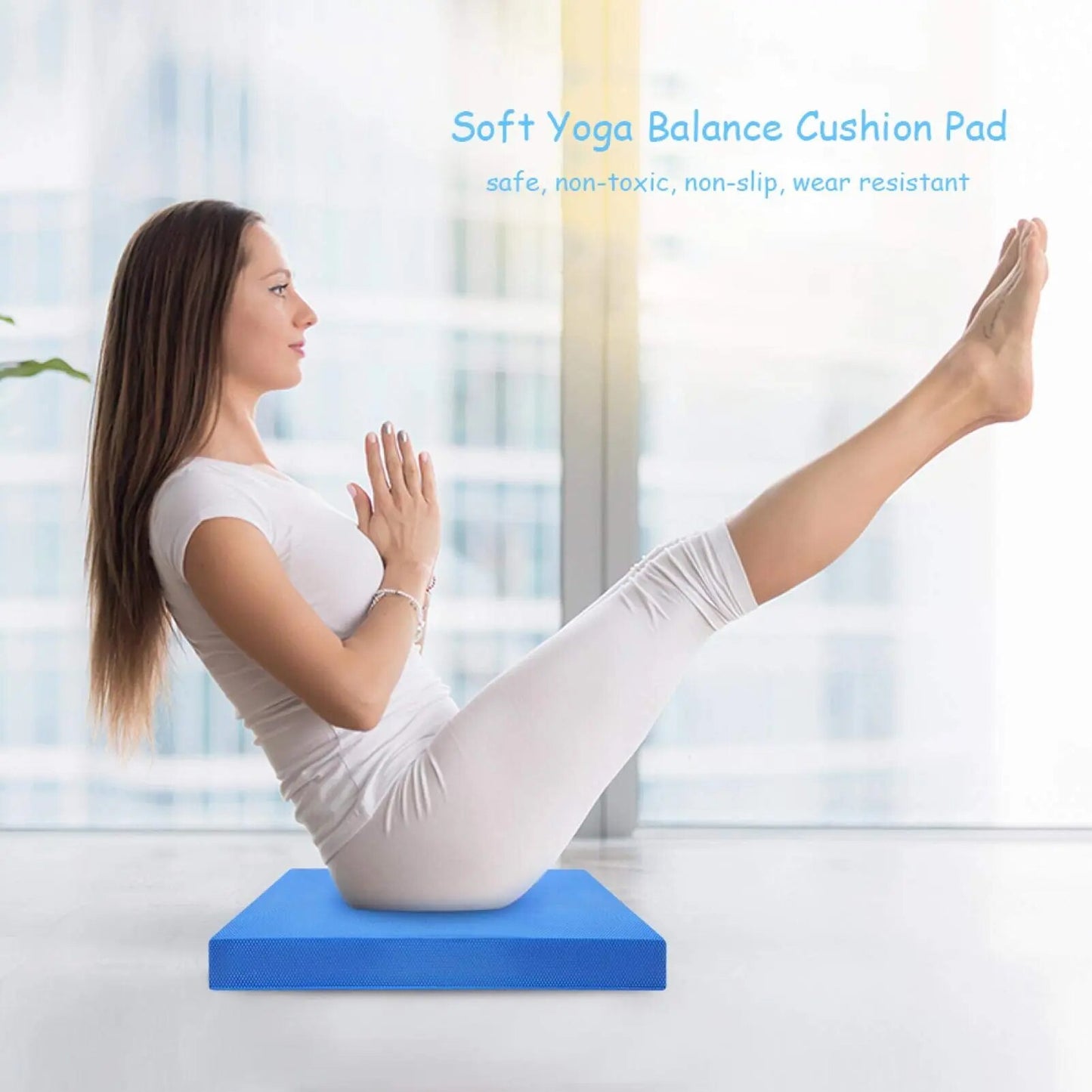 TPE Balance Pad Soft High Rebound Yoga Mat for Physical Therapy.