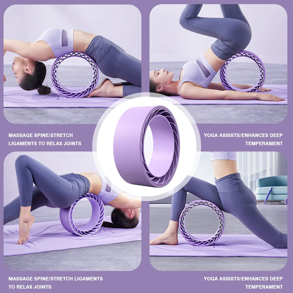 Yoga Roller Pilates Wheel for Back Exercise.